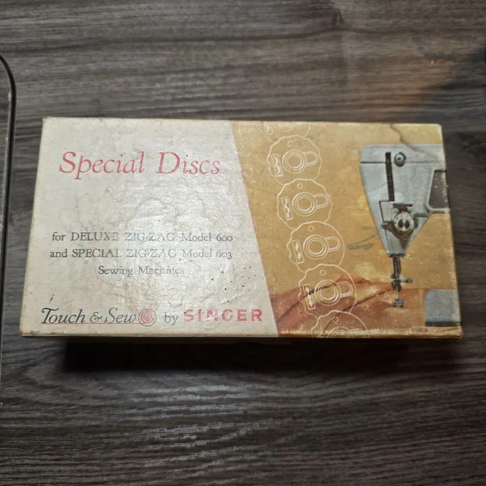 Singer Touch & Sew Special Discs Deluxe Zig-Zag Model 600 603 Special Lot of 12